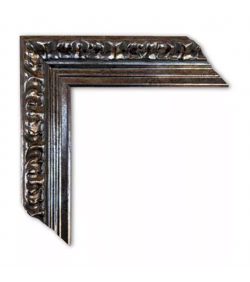 MOLDURA PLATA OXIDADA CLÁSICA