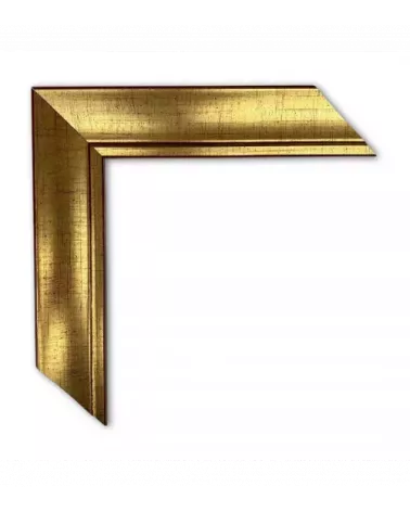 MOLDURA ORO ROZADO FONDO ROJO
