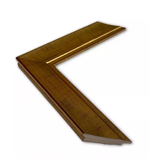 MOLDURA ORO ROZADO FONDO ROJO