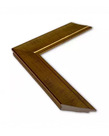 MOLDURA ORO ROZADO FONDO ROJO