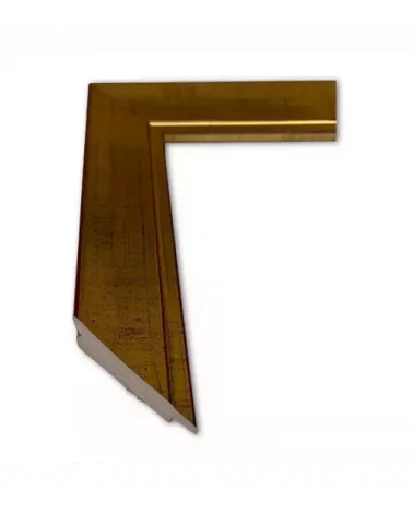 MOLDURA ORO ROZADO FONDO ROJO