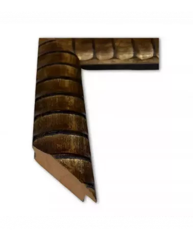 MOLDURA DORADA CLÁSICA RAYADA