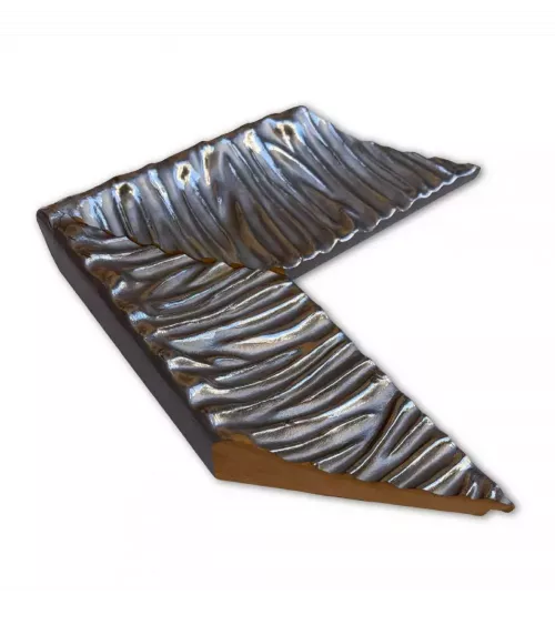 MOLDURA MODERNA PLATEADA