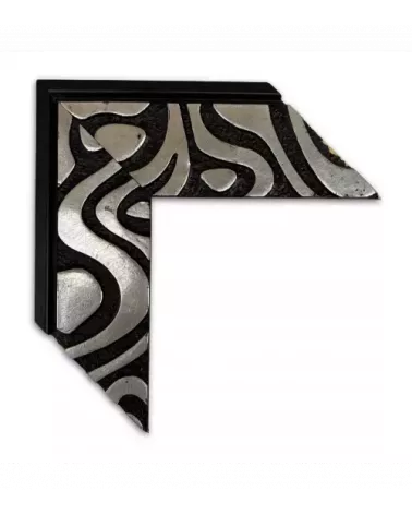 MOLDURA MODERNA CON DISEÑO Y BORDES NEGRO