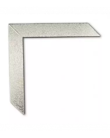 MOLDURA ECONÓMICA PLATA CON DISEÑO