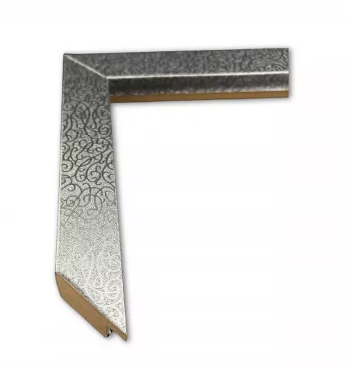 MOLDURA ECONÓMICA PLATA CON DISEÑO