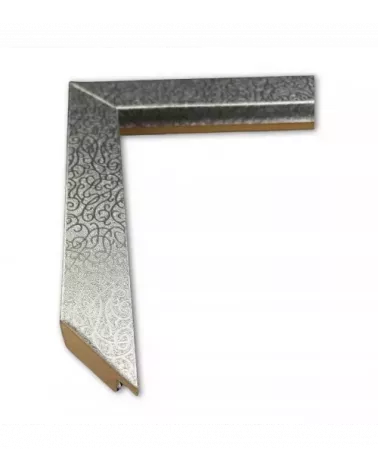 MOLDURA ECONÓMICA PLATA CON DISEÑO