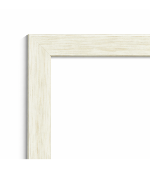 Moldura blanca/decape moderna 36 x 34 cm  Marco a medida | Ref. 463-235