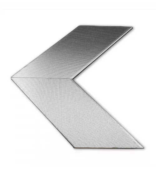 MOLDURA COLOR PLATA CON DISEÑO