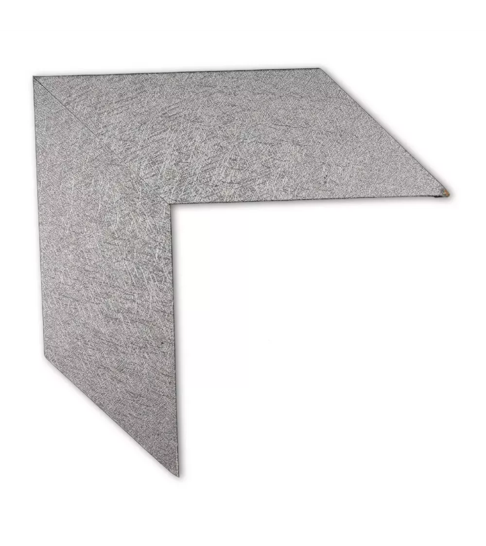 MOLDURA COLOR PLATA CON DISEÑO
