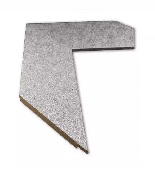 MOLDURA COLOR PLATA CON DISEÑO