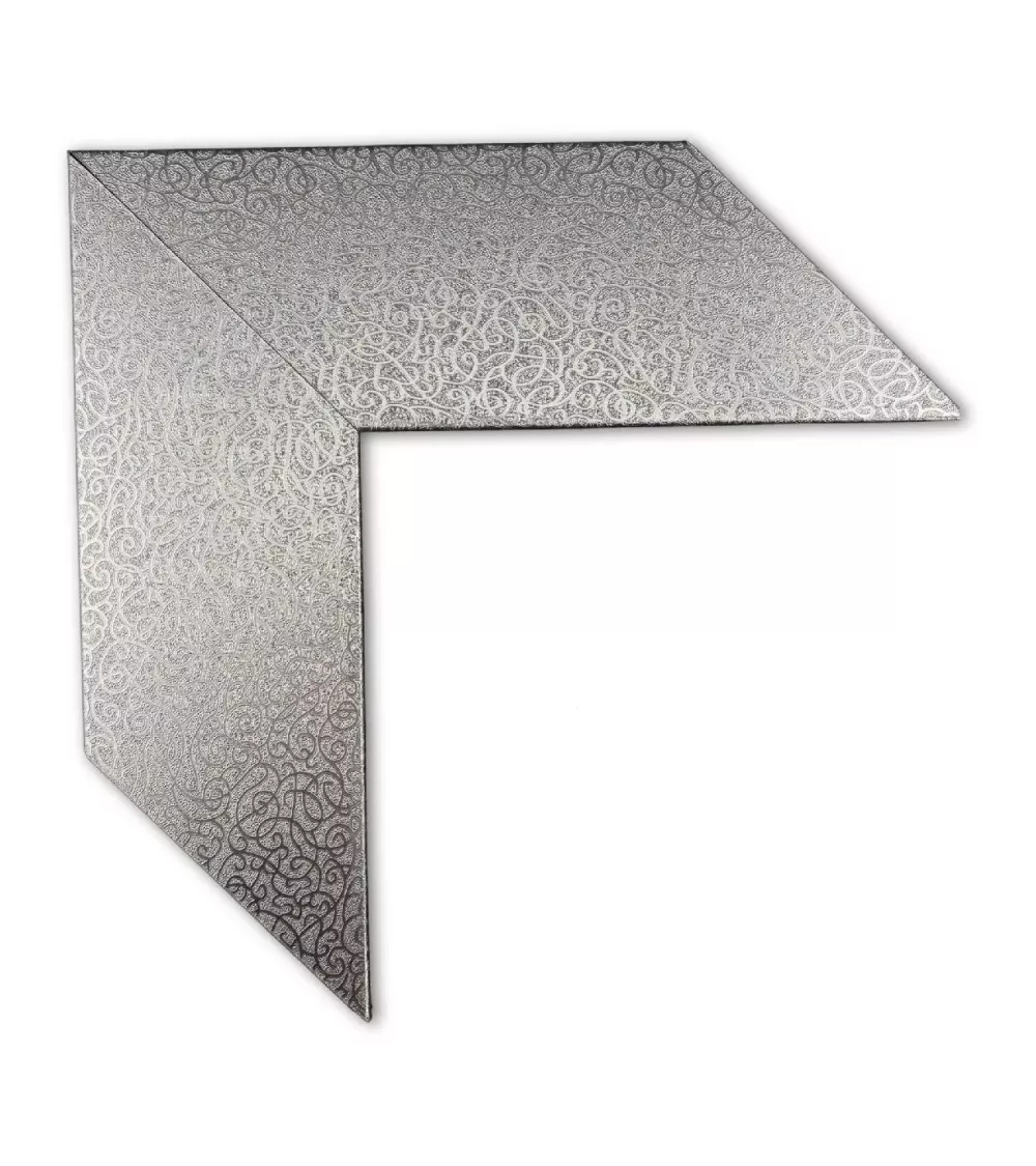 MOLDURA COLOR PLATA CON DISEÑO