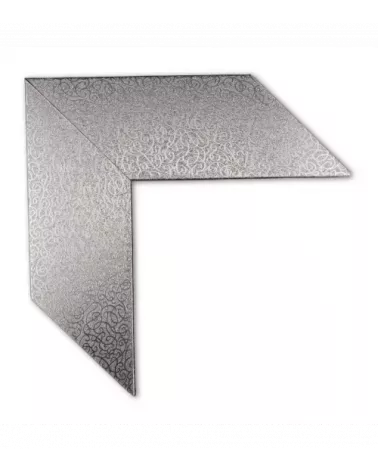 MOLDURA COLOR PLATA CON DISEÑO