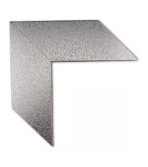 MOLDURA COLOR PLATA CON DISEÑO