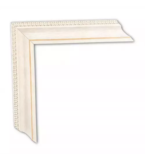 MOLDURA BLANCA CON DIEÑO EXTERIOR