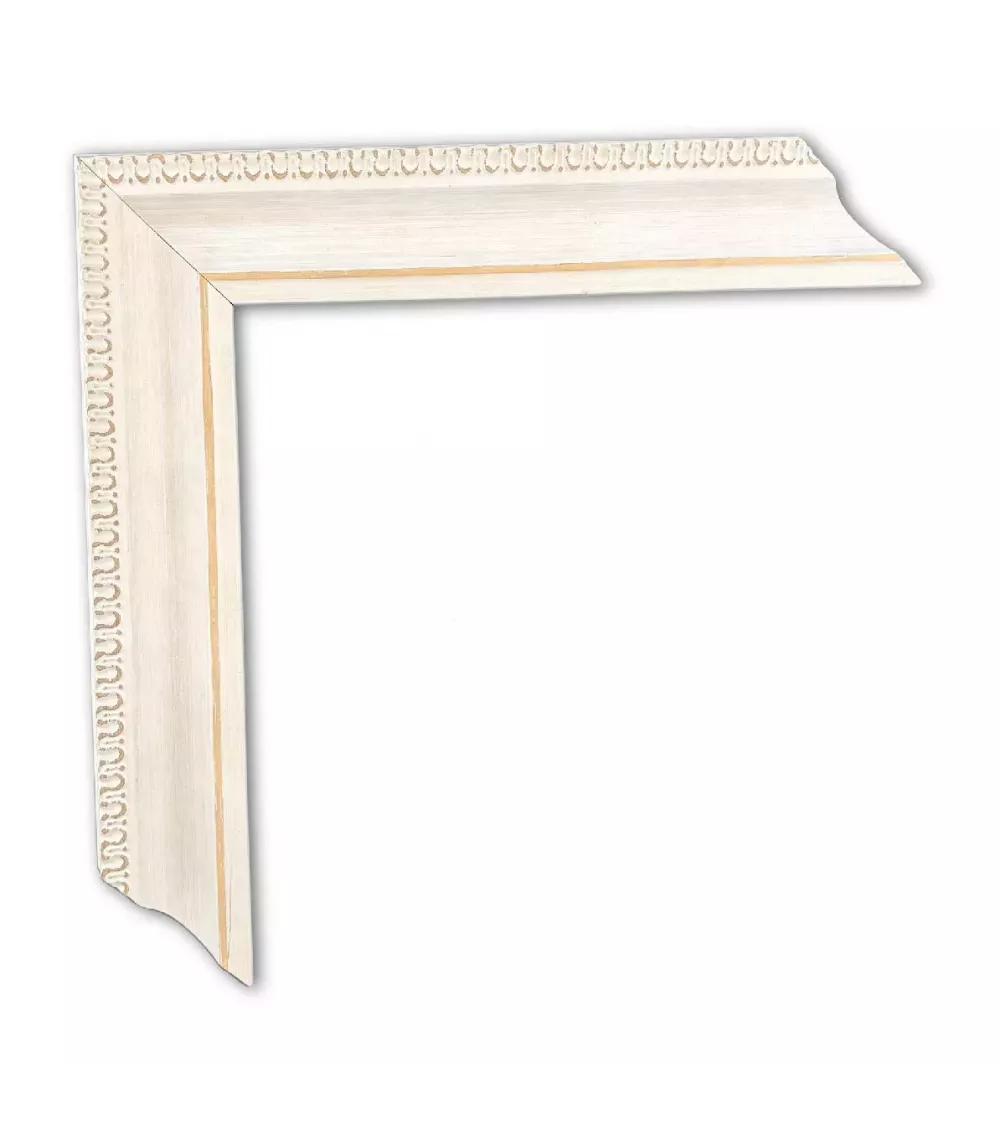MOLDURA BLANCA CON DIEÑO EXTERIOR