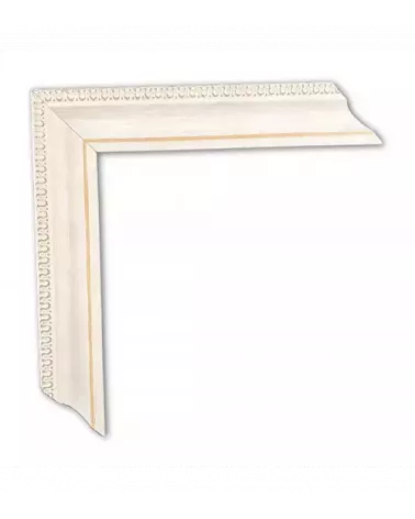 MOLDURA BLANCA CON DIEÑO EXTERIOR