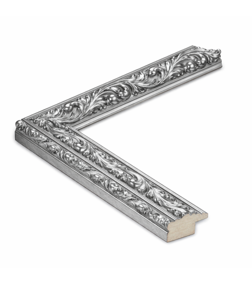 Marcos a Medida - Moldura Plata Clásica 55x24 cm | enmarcado.es.es