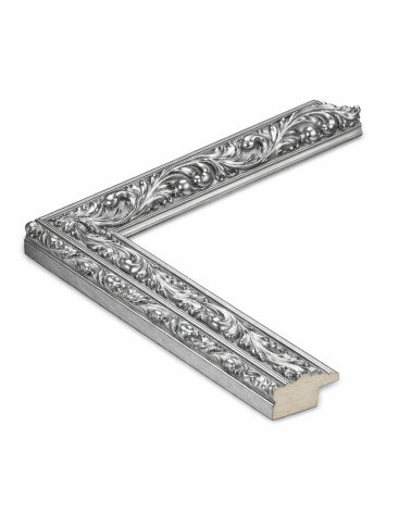 Marcos a Medida - Moldura Plata Clásica 55x24 cm | enmarcado.es.es