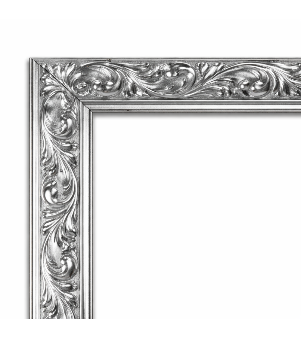 Marcos a Medida - Moldura Plata Clásica 55x24 cm | enmarcado.es.es