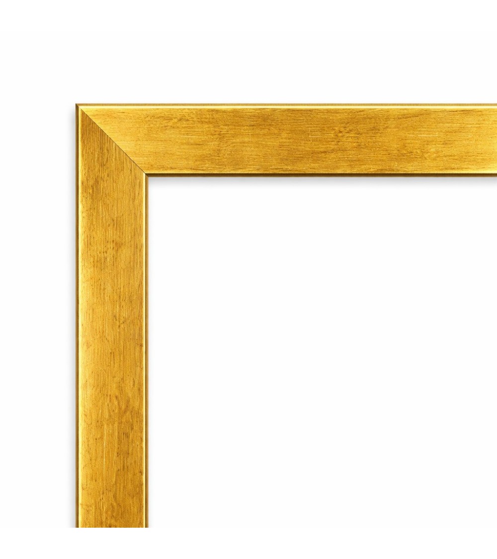 Moldura oro fina básica 30 x 15 cm  Marco a medida | Ref. 005-039