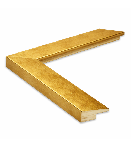 Marcos a Medida - Moldura Oro Fina Básica 30x15 cm | enmarcado.es.es