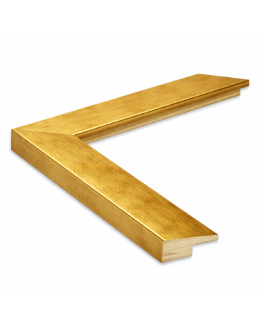 Marcos a Medida - Moldura Oro Fina Básica 30x15 cm | enmarcado.es.es