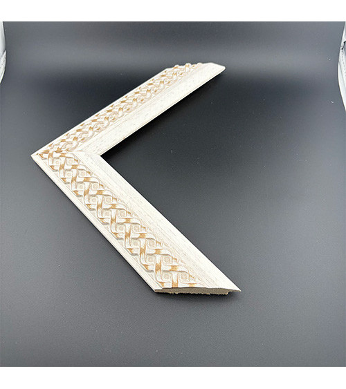 Moldura blanca/decape rustica 51 x 25 cm  Marco a medida | Ref. 328-235