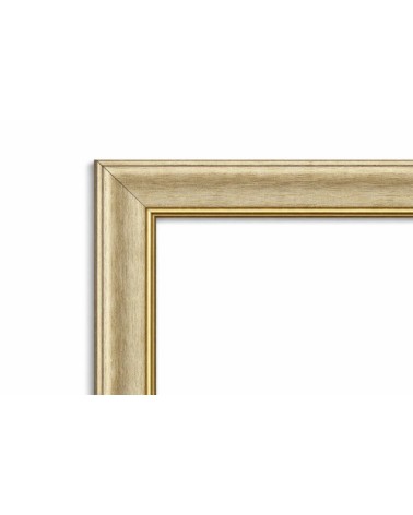 Moldura plata fina básica 43 x 15 cm  Marco a medida | Ref. 217-023