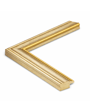 Moldura plata fina básica 43 x 15 cm  Marco a medida | Ref. 217-023