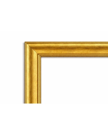 Moldura oro fina básica 43 x 15 cm  Marco a medida | Ref. 217-039