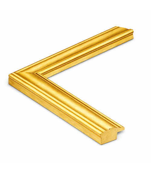 Moldura oro fina básica 43 x 15 cm  Marco a medida | Ref. 217-039