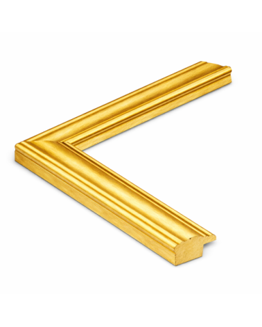 Moldura oro fina básica 43 x 15 cm  Marco a medida | Ref. 217-039