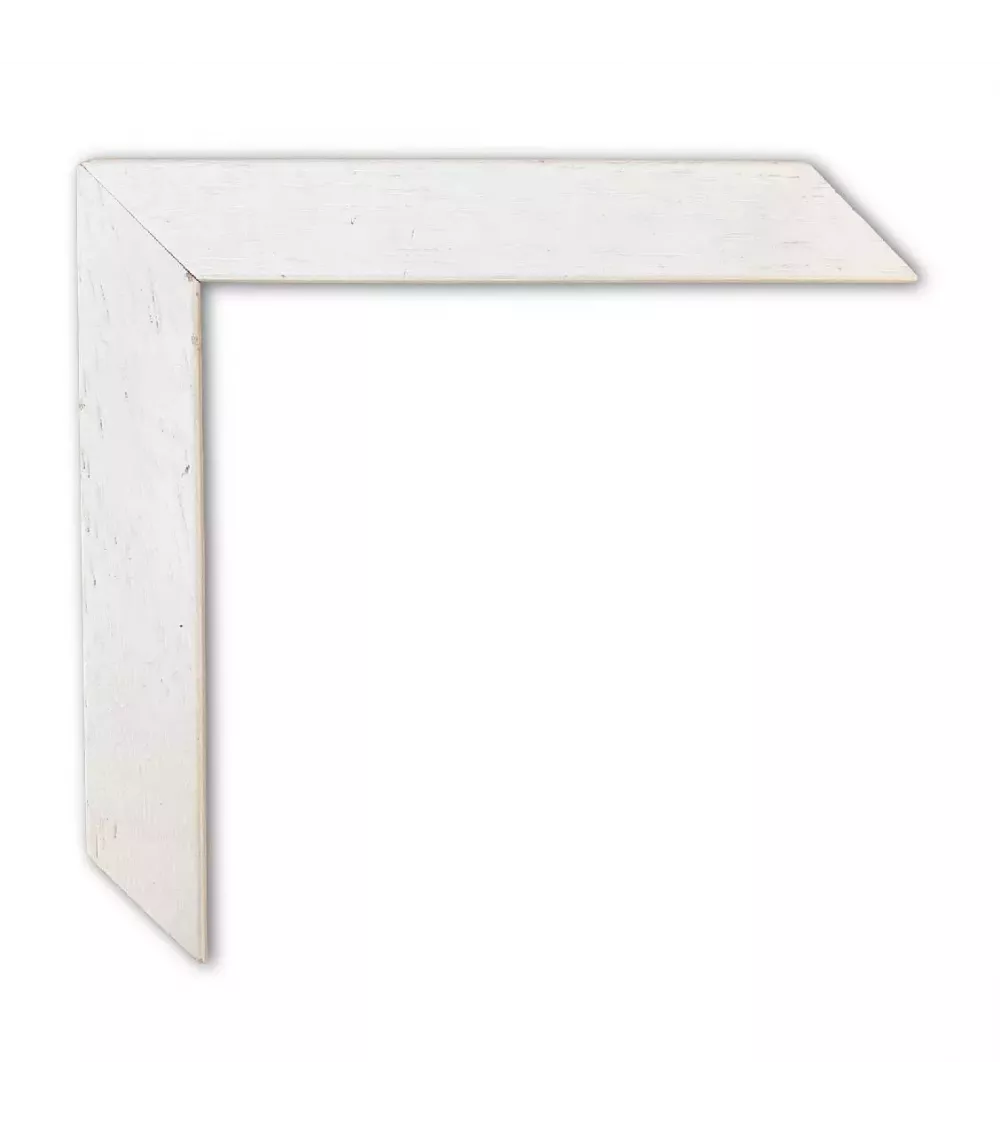 MOLDURA  BÁSICA BLANCO PORO