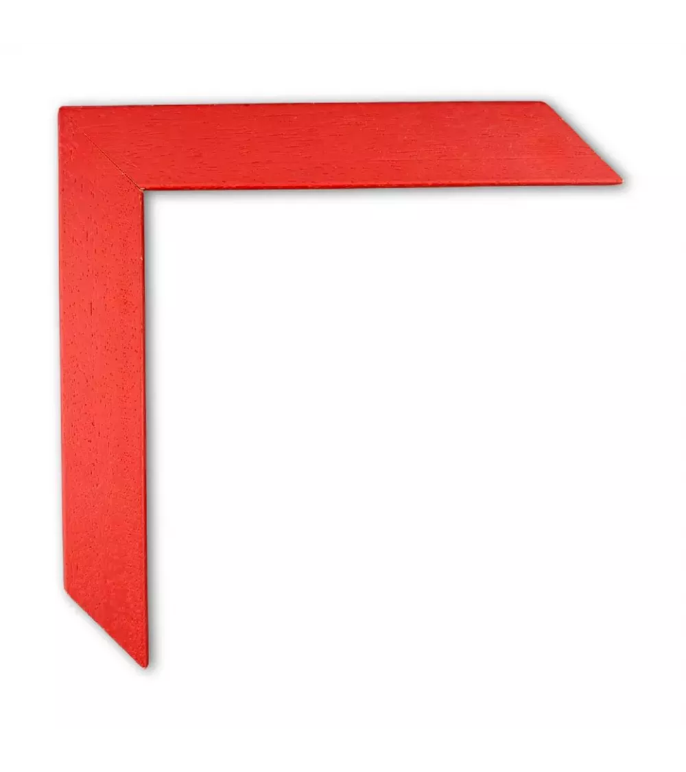 MOLDURA FINA COLOR ROJO CON PORO