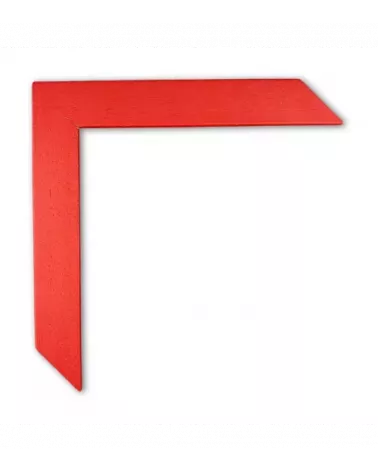 MOLDURA FINA COLOR ROJO CON PORO