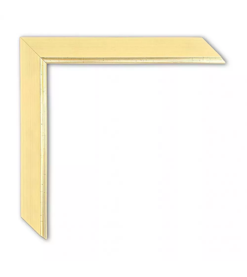 MOLDURA FINA BEIG FILO PLATEADO
