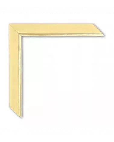 MOLDURA FINA BEIG FILO PLATEADO