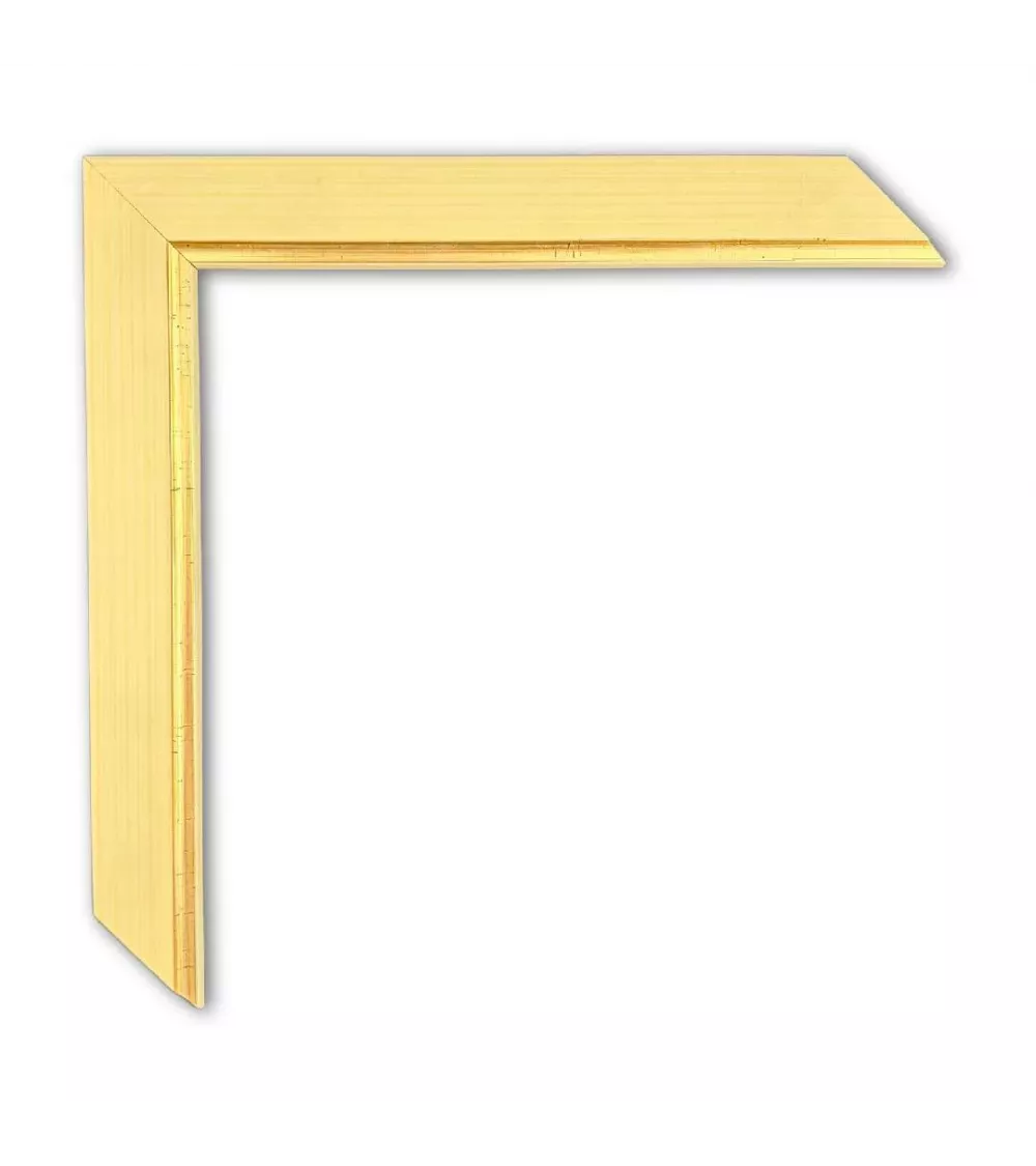 MOLDURA FINA BEIG FILO DORADO