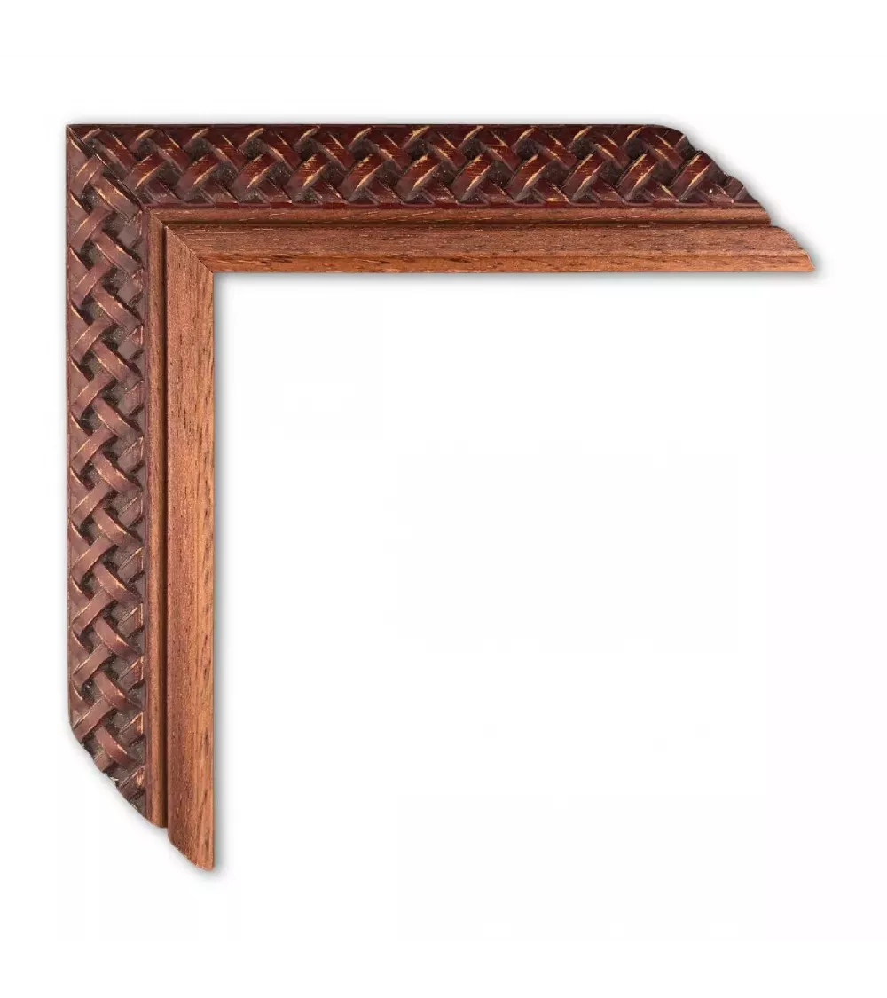 MOLDURA TRENZADA COLOR MADERA