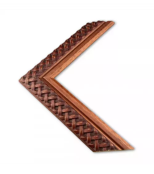 MOLDURA TRENZADA COLOR MADERA
