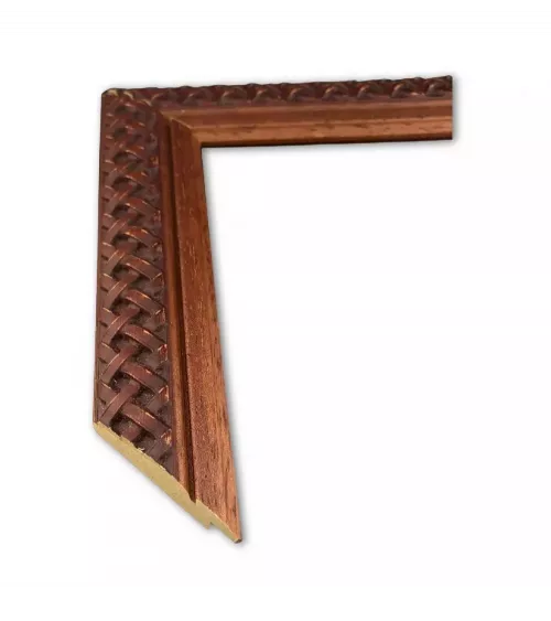 MOLDURA TRENZADA COLOR MADERA