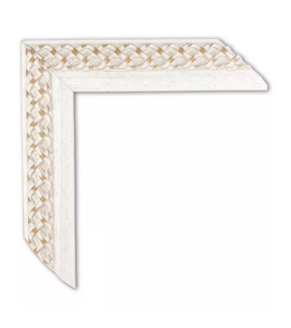 MOLDURA BLANCO TRENZADO