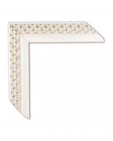 MOLDURA BLANCO TRENZADO