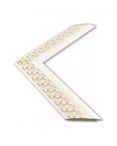 MOLDURA BLANCO TRENZADO