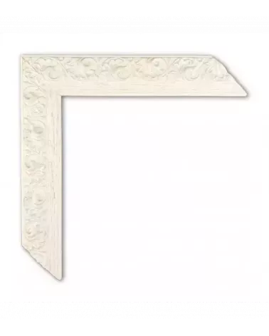 MOLDURA BLANCA CON DISEÑO