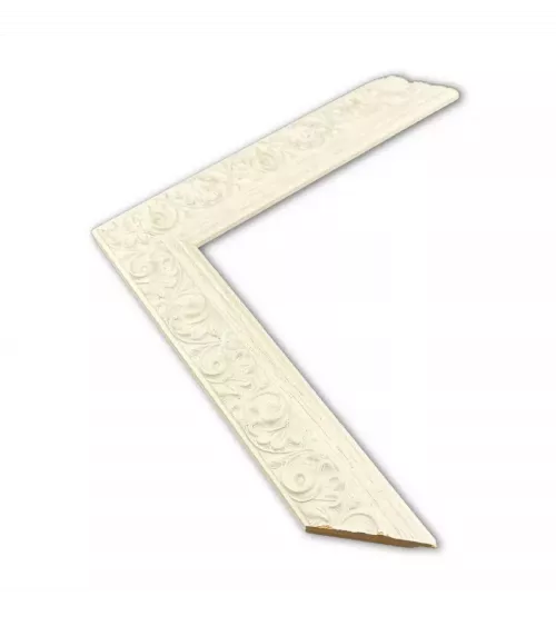 MOLDURA BLANCA CON DISEÑO