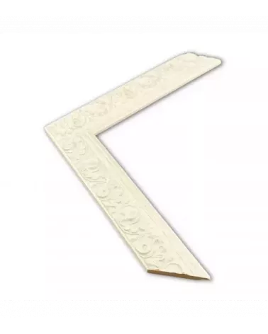 MOLDURA BLANCA CON DISEÑO
