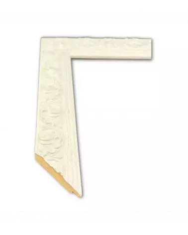 MOLDURA BLANCA CON DISEÑO
