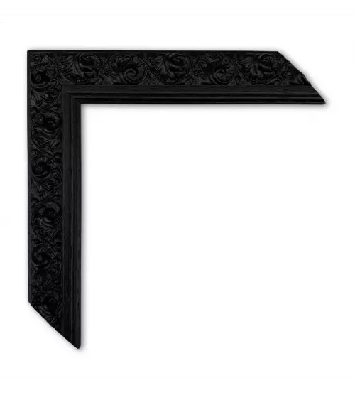 MOLDURA NEGRA CON DISEÑO